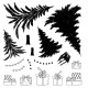 Sizzix • Clear Stamp Set with Framelits Trees and Trinkets by 49 and Market 32pcs Sizzix • Clear Stamp Set with Framelits Trees and Trinkets by 49 and Market 32pcs