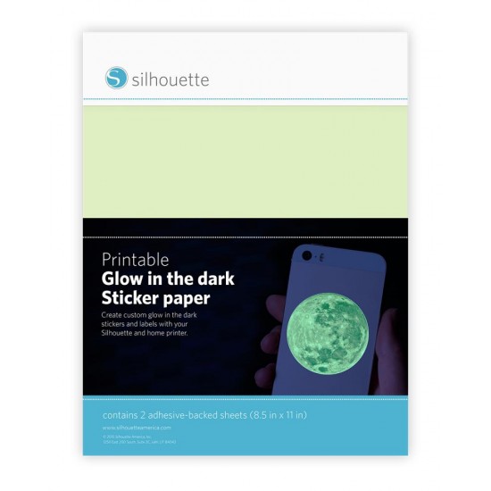 Printable GLOW-IN-THE-DARK sticker paper 