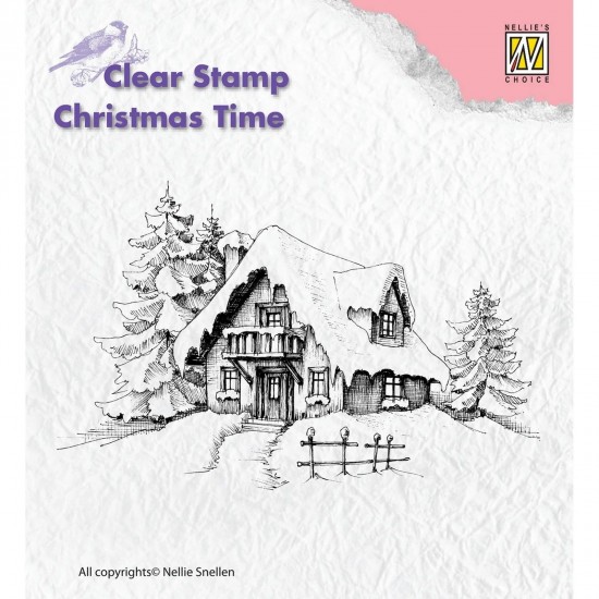 Nellie's Choice • Christmas Time Clear Stempels Snowy House