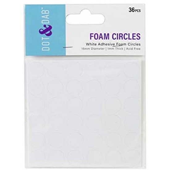 Αυτοκόλλητα κυκλάκια Foam Circles 1mm x 15mm 36τεμ