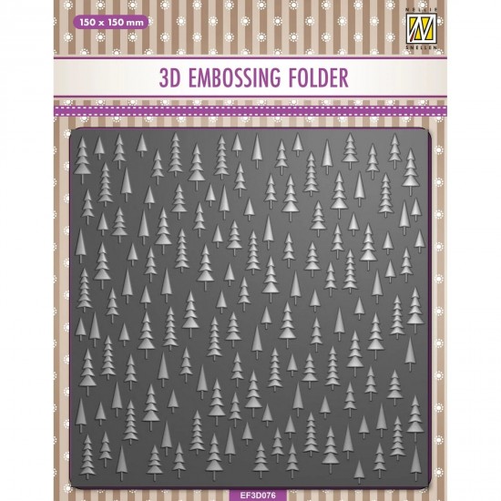 Nellie's Choice • 3D Embossing Folder Christmas Trees