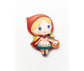 Ξύλινο διακοσμητικό κοκκινοσκουφίτσα #3