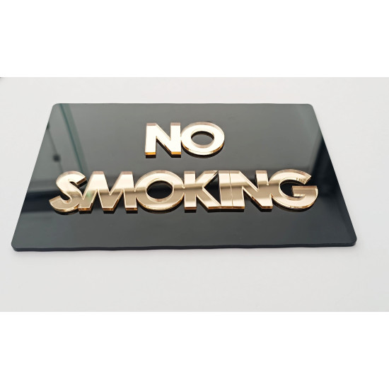 Plexiglass Πινακίδα No smoking 20cm