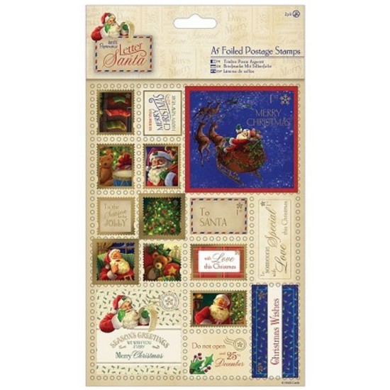 Γραμματόσημα με foil λεπτομέριες Letter to Santa 