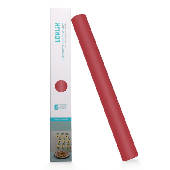 Permanent Adhesive Vinyl Matte Red 30.5x180cm