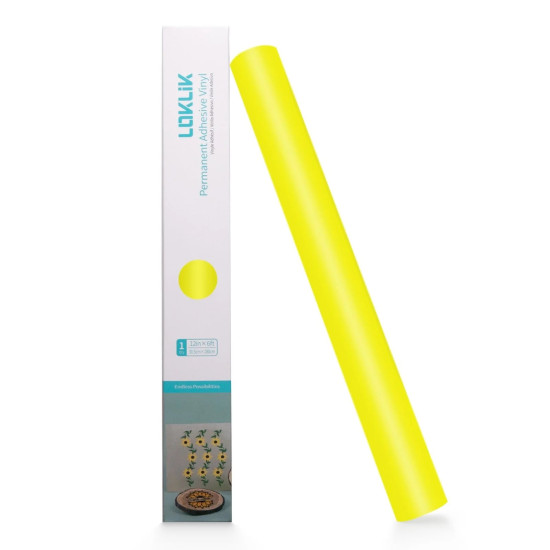 Permanent Adhesive Vinyl Matte Lemon Yellow 30.5x180cm