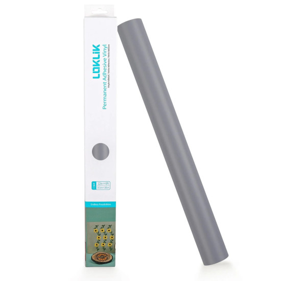 Permanent Adhesive Vinyl Matte Light Gray 30.5x180cm