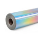 Permanent Adhesive Vinyl Holographic Iridescent Silver 30.5x90cm