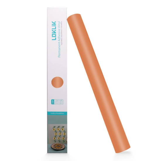 Permanent Adhesive Vinyl Matte Orange 30.5x180cm