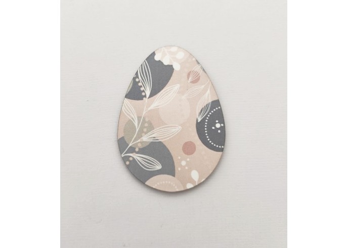 Αυγό ξυλινο με έγχρωμη εκτύπωση #6