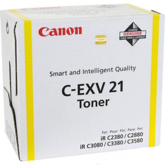 Canon C-EXV21 Toner Laser Εκτυπωτή Κίτρινο 14000 Σελίδων (0455B002)