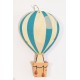 Βιβλίο Ευχών Αερόστατο #3 Με Έγχρωμη Εκτύπωση Σε Ξύλο 30cm 15φύλλα ( 30 σελίδες) + διακοσμητικό όνομα + Κάνε μια ευχή