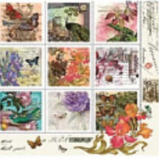 Χαρτοπετσέτα decoupage 33X33  Γραμματόσημα