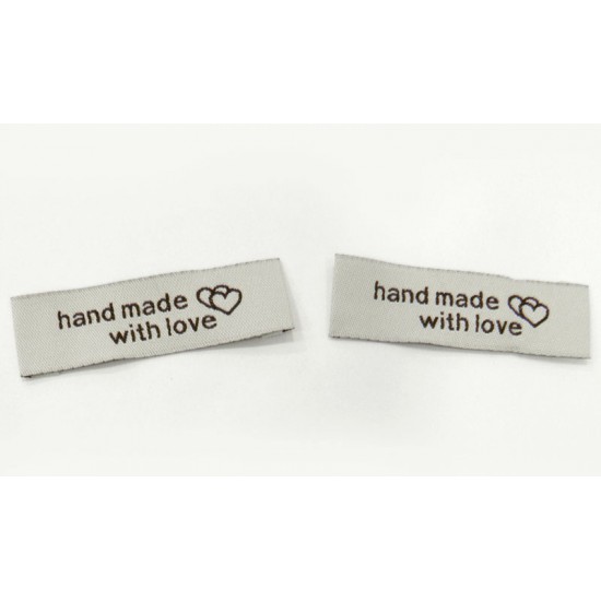 HAND MADE WITH LOVE 52mm x 15mm