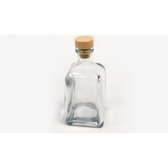 ΜΠΟΥΚΑΛΙ ΤΕΤΡΑΓΩΝΟ 250ml ΜΕ ΠΩΜΑ 13.5cm x 6.2cm