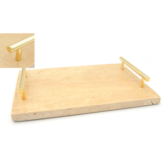 ΜΑΡΜΑΡΙΝΟΣ ΔΙΣΚΟΣ ΜΕ ΧΡΥΣΑ ΧΕΡΟΥΛΙΑ 30cm x 20cm