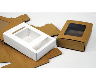 ΧΑΡΤΙΝΟ ΚΟΥΤΙ ΣΥΡΤΑΡΩΤΟ ΜΕ ΠΑΡΑΘΥΡΟ 17cm x 13cm x 5cm 0402155 ΧΑΡΤΙΝΟ ΚΟΥΤΙ ΣΥΡΤΑΡΩΤΟ ΜΕ ΠΑΡΑΘΥΡΟ 17cm x 13cm x 5cm 0402155