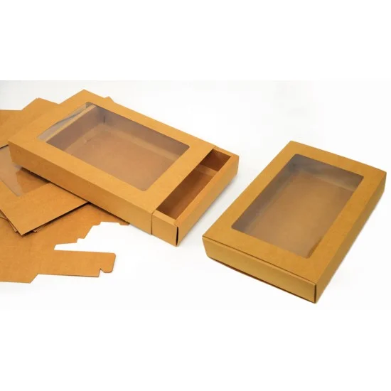 ΧΑΡΤΙΝΟ ΚΟΥΤΙ ΣΥΡΤΑΡΩΤΟ ΜΕ ΠΑΡΑΘΥΡΟ 25cm x 16cm x 6cm 0402159