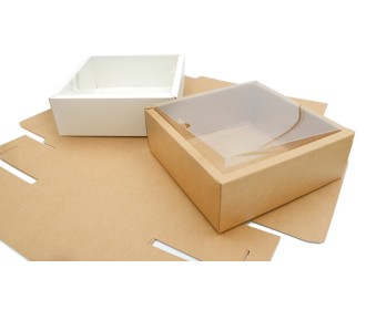 ΧΑΡΤΙΝΟ ΚΟΥΤΙ ME KAΠΑΚΙ ΖΕΛΑΤΙΝΑ 25cm x 25cm x 7.2cm 0402232 ΧΑΡΤΙΝΟ ΚΟΥΤΙ ME KAΠΑΚΙ ΖΕΛΑΤΙΝΑ 25cm x 25cm x 7.2cm 0402232