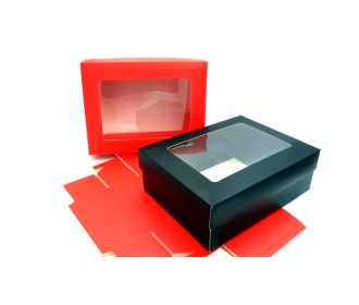 ΧΑΡΤΙΝΟ ΚΟΥΤΙ ME KAΠΑΚΙ ΠΑΡΑΘΥΡΟ ΖΕΛΑΤΙΝΑ 22cm x 17cm x 7.5cm 0402241 ΧΑΡΤΙΝΟ ΚΟΥΤΙ ME KAΠΑΚΙ ΠΑΡΑΘΥΡΟ ΖΕΛΑΤΙΝΑ 22cm x 17cm x 7.5cm 0402241