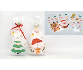 ΤΣΑΝΤΑΚΙ ΔΙΑΦΑΝΕΣ ΠΛΑΣΤΙΚΟ ΧΡΙΣΤΟΥΓΕΝΝΙΑΤΙΚΟ ΚΑΙ ΣΥΡΜΑΤΑΚΙ 12.5cm x 27cm 0402272