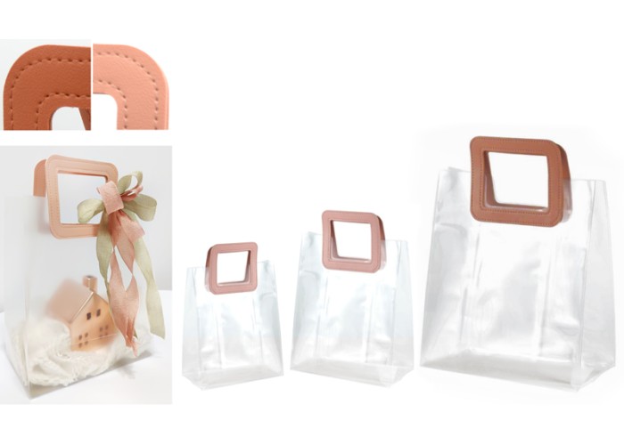 TΣΑΝΤΑ ΔΙΑΦΑΝΗ PVC ΜΕ ΔΕΡΜΑΤΙΝΑ ΧΕΡΟΥΛΙΑ 21cm x 22cm x 11cm 0402337 TΣΑΝΤΑ ΔΙΑΦΑΝΗ PVC ΜΕ ΔΕΡΜΑΤΙΝΑ ΧΕΡΟΥΛΙΑ 21cm x 22cm x 11cm 0402337