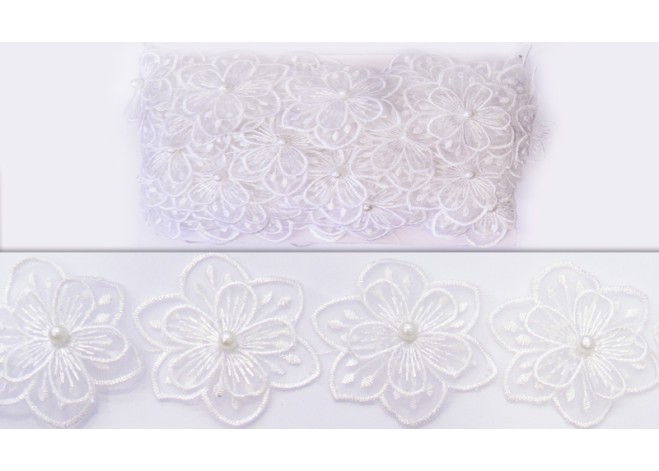 ΛΟΥΛΟΥΔΙ ΔΑΝΤΕΛΑ ΔΙΠΛΟ 57mm 10Y ΠΕΡΛΑ 5mm 0501221