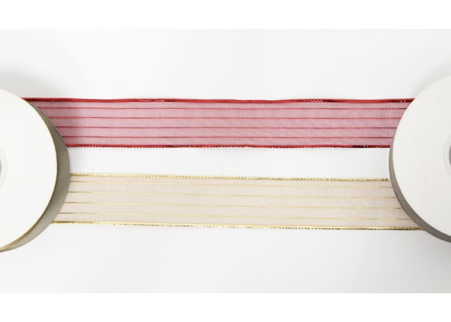 ΚΟΡΔΕΛΑ ΟΡΓΑΝΤΖΑ ΜΕ ΡΙΓΕΣ 2.5cm 20Υ KY-05-06 0501288 ΚΟΡΔΕΛΑ ΟΡΓΑΝΤΖΑ ΜΕ ΡΙΓΕΣ 2.5cm 20Υ KY-05-06 0501288