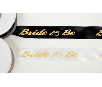 ΚΟΡΔΕΛΑ ΣΑΤΕΝ ΧΡΥΣΟΤΥΠΙΑ BRIDE TO BE 2.5cm x 25Y 0501296 ΚΟΡΔΕΛΑ ΣΑΤΕΝ ΧΡΥΣΟΤΥΠΙΑ BRIDE TO BE 2.5cm x 25Y 0501296