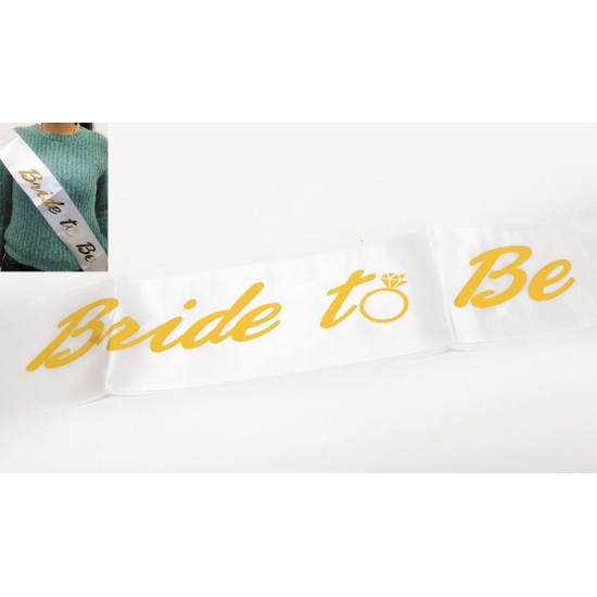 ΚΟΡΔΕΛΑ ΣΑΤΕΝ Bride to be 160cm x 9.5cm 0501306