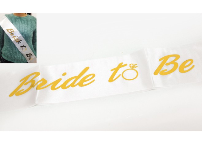 ΚΟΡΔΕΛΑ ΣΑΤΕΝ Bride to be 160cm x 9.5cm 0501306