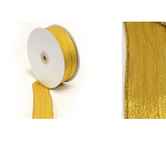 ΚΟΡΔΕΛΑ ΧΡΥΣΗ ΤΣΑΛΑΚΩΤΗ ΜΕ ΣΥΡΜΑ 3.8cm x 25Y 0501340 ΚΟΡΔΕΛΑ ΧΡΥΣΗ ΤΣΑΛΑΚΩΤΗ ΜΕ ΣΥΡΜΑ 3.8cm x 25Y 0501340