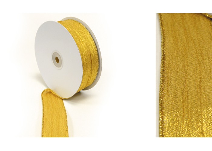 ΚΟΡΔΕΛΑ ΧΡΥΣΗ ΤΣΑΛΑΚΩΤΗ ΜΕ ΣΥΡΜΑ 3.8cm x 25Y 0501340 ΚΟΡΔΕΛΑ ΧΡΥΣΗ ΤΣΑΛΑΚΩΤΗ ΜΕ ΣΥΡΜΑ 3.8cm x 25Y 0501340