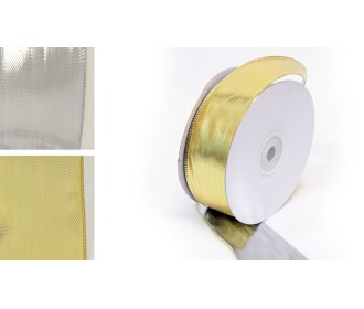 ΚΟΡΔΕΛΑ ΓΥΑΛΙΣΤΕΡΗ ΑΣΗΜΙ/ΧΡΥΣΗ ΜΕ ΣΥΡΜΑ 3.8cm x 25Y 0501342 ΚΟΡΔΕΛΑ ΓΥΑΛΙΣΤΕΡΗ ΑΣΗΜΙ/ΧΡΥΣΗ ΜΕ ΣΥΡΜΑ 3.8cm x 25Y 0501342