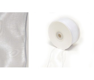 ΚΟΡΔΕΛΑ ΟΡΓΑΝΤΖΑ ΛΕΥΚΗ ΜΕ ΣΥΡΜΑ 3.8cm x 25Y 0501349 ΚΟΡΔΕΛΑ ΟΡΓΑΝΤΖΑ ΛΕΥΚΗ ΜΕ ΣΥΡΜΑ 3.8cm x 25Y 0501349