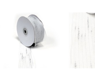 ΚΟΡΔΕΛΑ ΛΕΥΚΗ ΟΡΓΑΝΤΖΑ ΜΕ ΑΣΗΜΙ ΑΝΑΓΛΥΦΕΣ ΡΙΓΕΣ ΚΑΙ ΣΥΡΜΑ 3.8cm x 25Y 0501350 ΚΟΡΔΕΛΑ ΛΕΥΚΗ ΟΡΓΑΝΤΖΑ ΜΕ ΑΣΗΜΙ ΑΝΑΓΛΥΦΕΣ ΡΙΓΕΣ ΚΑΙ ΣΥΡΜΑ 3.8cm x 25Y 0501350