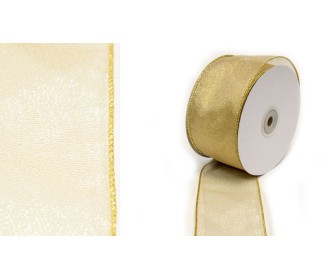 ΚΟΡΔΕΛΑ ΟΡΓΑΝΤΖΑ ΣΤΑΘΕΡΗ ΧΡΥΣΗ ΜΕ ΣΥΡΜΑ 6.3cm x 25Y 0501353 ΚΟΡΔΕΛΑ ΟΡΓΑΝΤΖΑ ΣΤΑΘΕΡΗ ΧΡΥΣΗ ΜΕ ΣΥΡΜΑ 6.3cm x 25Y 0501353