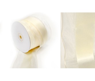 ΚΟΡΔΕΛΑ ΟΡΓΑΝΤΖΑ 2ΟΨΕΩΝ ΕΚΡΟΥ ΚΑΙ ΣΑΤΕΝ ΜΕ ΣΥΡΜΑ 6.3cm x 25Y 0501358 ΚΟΡΔΕΛΑ ΟΡΓΑΝΤΖΑ 2ΟΨΕΩΝ ΕΚΡΟΥ ΚΑΙ ΣΑΤΕΝ ΜΕ ΣΥΡΜΑ 6.3cm x 25Y 0501358