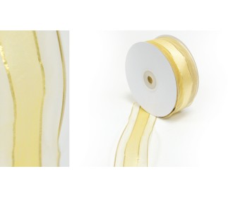 ΚΟΡΔΕΛΑ ΟΡΓΑΝΤΖΑ 2ΟΨΕΩΝ ΕΚΡΟΥ ΚΑΙ ΣΑΤΕΝ ΜΕ ΣΥΡΜΑ 3.8cm x 25Y 0501359 ΚΟΡΔΕΛΑ ΟΡΓΑΝΤΖΑ 2ΟΨΕΩΝ ΕΚΡΟΥ ΚΑΙ ΣΑΤΕΝ ΜΕ ΣΥΡΜΑ 3.8cm x 25Y 0501359