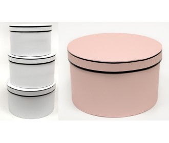 ΚΟΥΤΙ ΣΤΡΟΓΓΥΛΟ ΜΕ ΜΑΥΡΗ ΡΙΓΑ ΣΕΤ/3 0502311