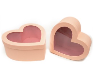 ΚΟΥΤΙ ΚΑΡΔΙΑ ΡΟΖ ΣΕΤ/2 ΜΕ ΠΑΡΑΘΥΡΟ ΖΕΛΑΤΙΝΑ 0502705 ΚΟΥΤΙ ΚΑΡΔΙΑ ΡΟΖ ΣΕΤ/2 ΜΕ ΠΑΡΑΘΥΡΟ ΖΕΛΑΤΙΝΑ 0502705