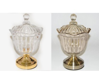 ΦΟΝΤΑΝΙΕΡΑ ΓΥΑΛΙΝΗ ΜΕ ΜΕΤΑΛΛΙΚΟ ΠΟΔΙ TG008 25cm x 15cm 0503152 ΦΟΝΤΑΝΙΕΡΑ ΓΥΑΛΙΝΗ ΜΕ ΜΕΤΑΛΛΙΚΟ ΠΟΔΙ TG008 25cm x 15cm 0503152