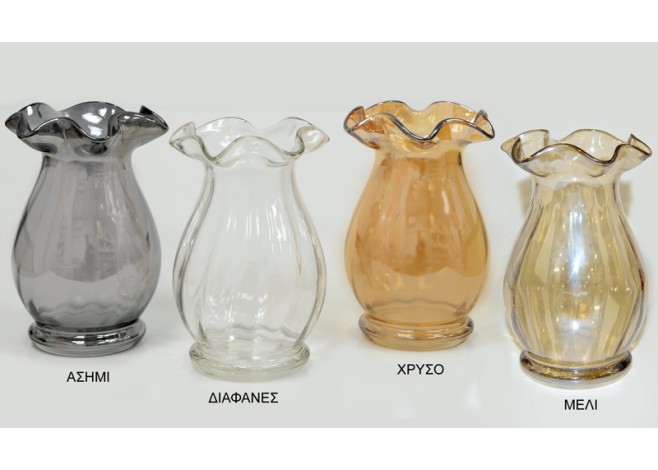 ΒΑΖΟ ΓΥΑΛΙΝΟ ΛΟΥΛΟΥΔΙ 2513# 13x20cm 0503156 ΒΑΖΟ ΓΥΑΛΙΝΟ ΛΟΥΛΟΥΔΙ 2513# 13x20cm 0503156