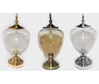 ΒΑΖΟ ΓΥΑΛΙΝΟ ΜΕΤΑΛΛΙΚΟ ΚΑΠΑΚΙ ΚΑΙ ΠΟΔΙ TG003 39cm x 23cm 0503159 ΒΑΖΟ ΓΥΑΛΙΝΟ ΜΕΤΑΛΛΙΚΟ ΚΑΠΑΚΙ ΚΑΙ ΠΟΔΙ TG003 39cm x 23cm 0503159