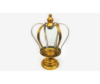 ΜΕΤΑΛΛΙΚΟ ΚΗΡΟΠΗΓΙΟ ΚΟΡΩΝΑ ΜΕ ΒΑΣΗ 43cm x 16cm 6J7120 0503245 ΜΕΤΑΛΛΙΚΟ ΚΗΡΟΠΗΓΙΟ ΚΟΡΩΝΑ ΜΕ ΒΑΣΗ 43cm x 16cm 6J7120 0503245