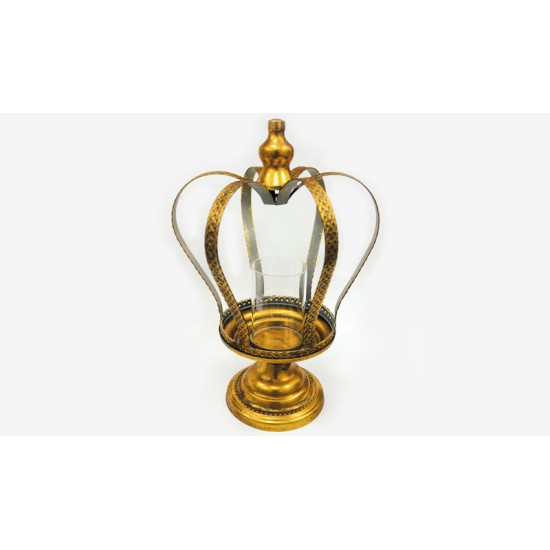 ΜΕΤΑΛΛΙΚΟ ΚΗΡΟΠΗΓΙΟ ΚΟΡΩΝΑ ΜΕ ΒΑΣΗ 43cm x 16cm 6J7120 0503245 ΜΕΤΑΛΛΙΚΟ ΚΗΡΟΠΗΓΙΟ ΚΟΡΩΝΑ ΜΕ ΒΑΣΗ 43cm x 16cm 6J7120 0503245