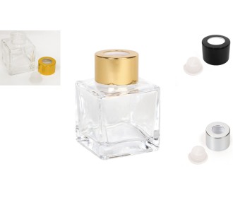 ΜΠΟΥΚΑΛΑΚΙ ΓΥΑΛΙΝΟ ΓΙΑ ΑΡΩΜΑΤΙΚΟ ΧΩΡΟΥ ΤΕΤΡΑΓΩΝΟ 50ml 0503247