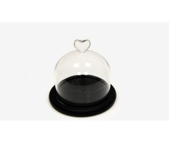 ΚΑΜΠΑΝΑ ΓΥΑΛΙΝΗ ΚΑΡΔΙΑ ΣΕ ΞΥΛΙΝΗ ΜΑΥΡΗ ΒΑΣΗ ΜΙΚΡΗ 12cm 0503261 ΚΑΜΠΑΝΑ ΓΥΑΛΙΝΗ ΚΑΡΔΙΑ ΣΕ ΞΥΛΙΝΗ ΜΑΥΡΗ ΒΑΣΗ ΜΙΚΡΗ 12cm 0503261