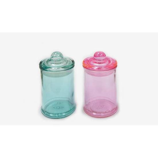 ΒΑΖΟ ΓΥΑΛΙΝΟ ΧΡΩΜΑΤΙΣΤΟ ΜΕ ΚΑΠΑΚΙ 11cm x 6cm 0503272 ΒΑΖΟ ΓΥΑΛΙΝΟ ΧΡΩΜΑΤΙΣΤΟ ΜΕ ΚΑΠΑΚΙ 11cm x 6cm 0503272