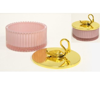 ΦΟΝΤΑΝΙΕΡΑ ΓΥΑΛΙΝΗ ΜΕ ΧΡΥΣΟ ΚΑΠΑΚΙ ΚΥΚΝΟΣ FH-CY2210 10.5cm x 8cm 0503285 ΦΟΝΤΑΝΙΕΡΑ ΓΥΑΛΙΝΗ ΜΕ ΧΡΥΣΟ ΚΑΠΑΚΙ ΚΥΚΝΟΣ FH-CY2210 10.5cm x 8cm 0503285